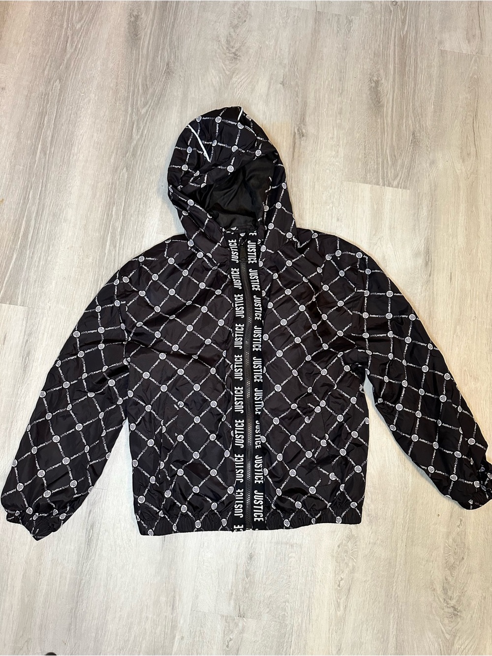 Kids - 3 for $10 - NWOT - Justice Black Hooded Windbreaker